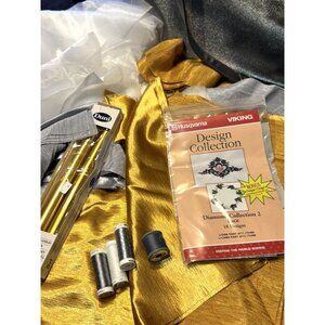 Husqvarna Viking Diamond Collection 2 Lace Embroidery Designs Needles Fabric Pla